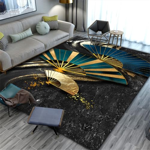 RUGMRZ Weicher Teppich 180X250Cm Sitzecke Kinderzimmer 40 Schwarz Decoration Bedroom Gross Licht Luxus Wohnzimmer Sofa Schlafzimmer Abstrakt Waschbar von RUGMRZ