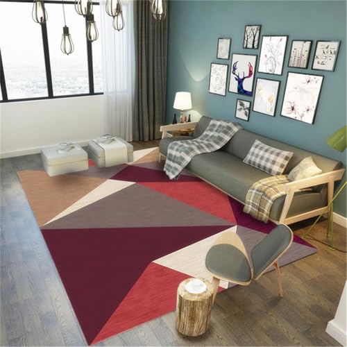 RUGMRZ Wohnzimmer Deko Modern Teppich 140X200Cm Landhausstil Mehrfarbig Außen Rutschmatte Teppiche Gegendgeometrisches Einfaches Sofa RUGMRZ Wohnzimmer Deko Modern Teppich 140X200Cm Landhausstil Mehrfarbig Außen Rutschmatte Teppiche Gegendgeometrisches Einfaches Sofa von RUGMRZ