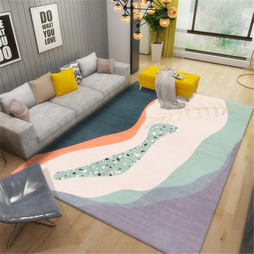 RUGMRZ Wohnzimmer Sofa Teppich Abstrakte Kunst rutschfest Waschbar Küchen Teppiche Mehrfarbig Schlafzimmer Läufer Dekoration 200X200CM RUGMRZ Wohnzimmer Sofa Teppich Abstrakte Kunst rutschfest Waschbar Küchen Teppiche Mehrfarbig Schlafzimmer Läufer Dekoration 200X200CM von RUGMRZ
