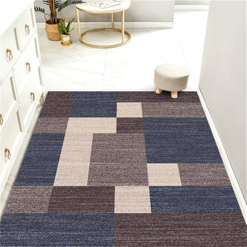 RUGMRZ Wohnzimmer Teppich Outdoorteppich Grau-Blaue geometrische Designlinie Dekoration rutschfest Bettvorleger Gebetsteppich 160X250CM RUGMRZ Wohnzimmer Teppich Outdoorteppich Grau-Blaue geometrische Designlinie Dekoration rutschfest Bettvorleger Gebetsteppich 160X250CM von RUGMRZ