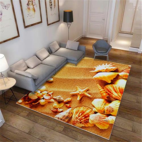 RUGMRZ Wohnzimmer Teppich Weich 160X230Cm Kinderzimme Gelb Balkon Boden Flur Läufer Flachunterwasserlandschaft Muster Schlafzimmer Aquarium RUGMRZ Wohnzimmer Teppich Weich 160X230Cm Kinderzimme Gelb Balkon Boden Flur Läufer Flachunterwasserlandschaft Muster Schlafzimmer Aquarium von RUGMRZ