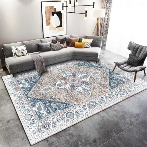 RUGMRZ Wohnzimmer Teppich Weich Rugs Retro-Stil Teppich Gemustert 80X120CM von RUGMRZ