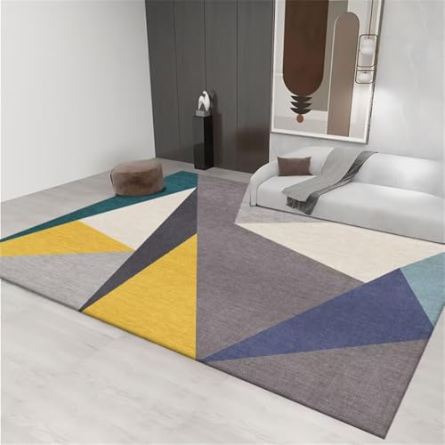 RUGMRZ Wohnzimmer Teppich WeichKinderteppiche Kinderteppiche Jungs 120x160CM Zimmers Teppichboden GelbBlau-graues rechteckiges Teppich. maschinenwaschbar RUGMRZ Wohnzimmer Teppich WeichKinderteppiche Kinderteppiche Jungs 120x160CM Zimmers Teppichboden GelbBlau-graues rechteckiges Teppich. maschinenwaschbar von RUGMRZ