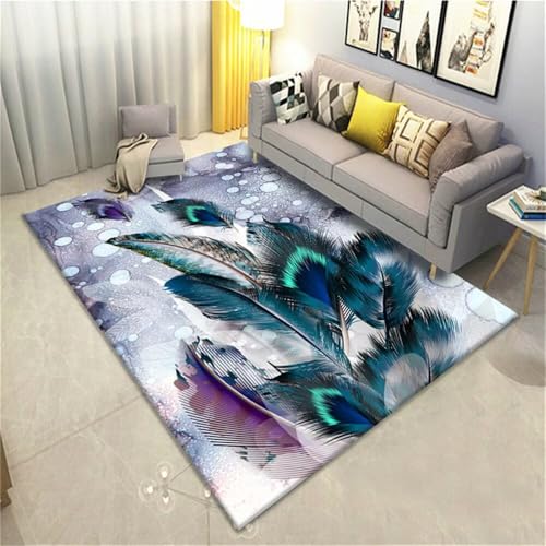 RUGMRZ Wohnzimmer Teppichs Teppich Esstisch Federdruck Design modern rutschfest Draussen Outdoor Waschbarer 200X250CM von RUGMRZ