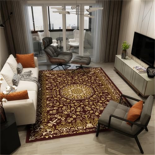 RUGMRZ Wohnzimmercouch Teppich Vintage Sichere Inneneinrichtung Wohnzimmerteppich Braun Mädchen Kinderzimmer Läufer Flur 300X400CM RUGMRZ Wohnzimmercouch Teppich Vintage Sichere Inneneinrichtung Wohnzimmerteppich Braun Mädchen Kinderzimmer Läufer Flur 300X400CM von RUGMRZ
