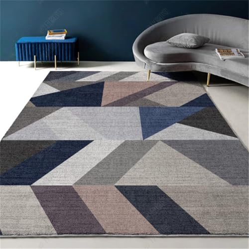 RUGMRZ Wohnzimmerteppich 160X200Cm Mädchen Teppich 10 Schwarz Moderne Minimalistische Schlafzimmer Zimmer Nachtseite Home Wohnzimmer Waschbar Outdoorteppich von RUGMRZ