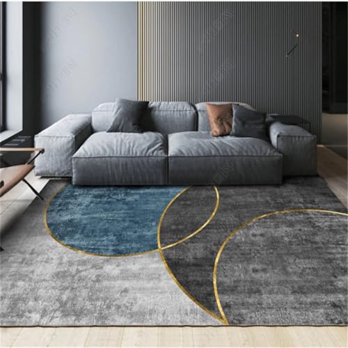 RUGMRZ XXL Teppich 100X200Cm Flur 9 Schwarz Moderne Minimalistische Schlafzimmer Zimmer Nachtseite Home Wohnzimmer Möbelgleiter Dekoration von RUGMRZ
