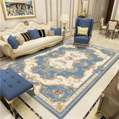 RUGMRZ XXL Teppich Aesthetic 300x400CM Schlafzimmer Nachttisch Wohnzimmerteppich blau zur Wohnungsdekoration Kinderteppich Waschbar waschbare teppiche Wohnzimmer RUGMRZ XXL Teppich Aesthetic 300x400CM Schlafzimmer Nachttisch Wohnzimmerteppich blau zur Wohnungsdekoration Kinderteppich Waschbar waschbare teppiche Wohnzimmer von RUGMRZ