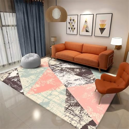 RUGMRZ XXL Teppich Couch Wohnzimmer 300x400CM Kinderteppich Waschbar Muster Rosa Blau-brauner Vintage-Teppich Outdoor Hall Teppiches RUGMRZ XXL Teppich Couch Wohnzimmer 300x400CM Kinderteppich Waschbar Muster Rosa Blau-brauner Vintage-Teppich Outdoor Hall Teppiches von RUGMRZ