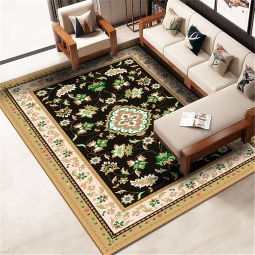 RUGMRZ Zimmer Deko Teenager Vintage Sichere Inneneinrichtung Modern Teppich Schwarz Langer Flur Für Schlafzimmer 180X280CM von RUGMRZ