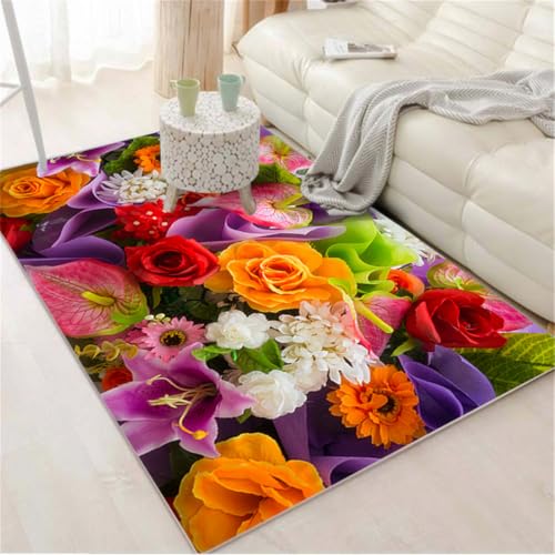 RUGMRZ Zimmer Einrichtung 200X300Cm Teppichläufer Waschbar Mehrfarbig Kuschelteppich Balkon Teppich Schlaf Deko Teppichwohnzimmer Mädchen Schlafzimmer Warmes Blumenmuster R RUGMRZ Zimmer Einrichtung 200X300Cm Teppichläufer Waschbar Mehrfarbig Kuschelteppich Balkon Teppich Schlaf Deko Teppichwohnzimmer Mädchen Schlafzimmer Warmes Blumenmuster R von RUGMRZ