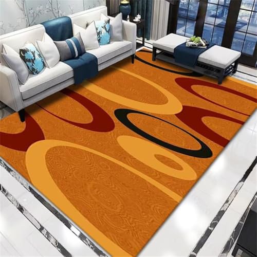 RUGMRZ Zimmer Teppichen Carpet 160x200CM Couch Teppich Wohnzimmer Balkon rot Orangefarbener Innenteppich Small Rugs for Living Room Teppich+Wohnzimmer von RUGMRZ