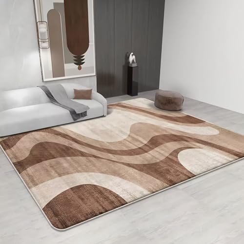 RUGMRZ rutschfest Teppich Esstisch 160x200cm,Braun,Moderne Geometrie für Neben Bett,Kinderzimmer Mädchen,Unter Schreibtischstuhl RUGMRZ rutschfest Teppich Esstisch 160x200cm,Braun,Moderne Geometrie für Neben Bett,Kinderzimmer Mädchen,Unter Schreibtischstuhl von RUGMRZ
