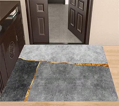 RUGMRZ Schmutzfangmatten Teppich Für Terrasse Grauer einfacher Haushalts-Kurzflor-Teppich fleckenabweisend und rutschfest 200X300cm Teppich Für Draußen von RUGMRZ