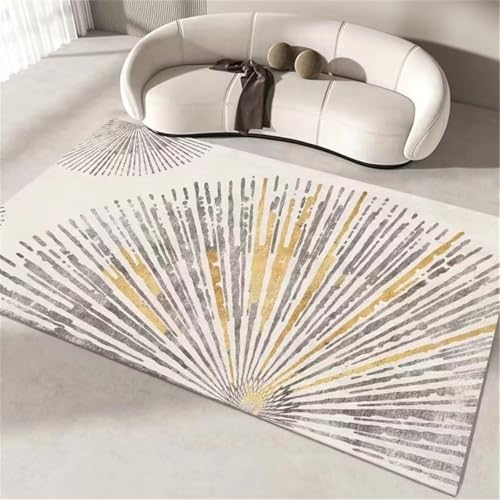 Teppich Anti Rutsch Abstrakte Fan Druck Design Kunst Designer Teppich rutschfest 120X160CM von RUGMRZ