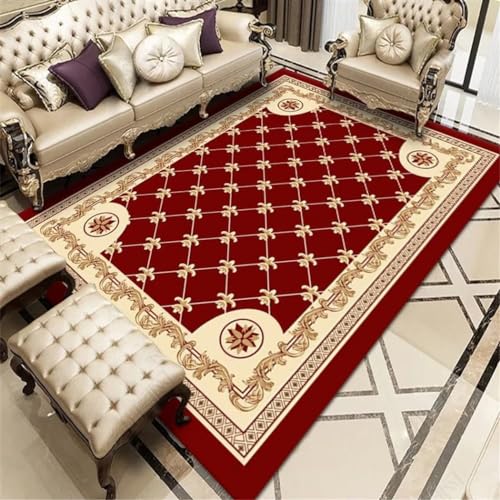 Teppich Mädchen Orientalischer Klassischer Stil Goldener Hallenteppich Schlafzimmerteppich Teppiche Groß Für Wohnzimmer Teppischsclafzimmer Rot 200X300Cm Schlafzimmer Teppich Mädchen Orientalischer Klassischer Stil Goldener Hallenteppich Schlafzimmerteppich Teppiche Groß Für Wohnzimmer Teppischsclafzimmer Rot 200X300Cm Schlafzimmer von RUGMRZ