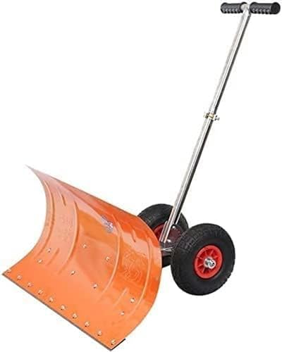 Effizient Schneeschaufel mit Rädern Schneeschieber Schaufel Einstellbare Effizient Rollende Schneepflugschaufeln für Auto Auffahrt Camping und Outdoor Notfall Schneeräumung von RUGPDA