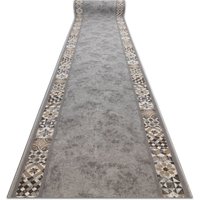Rugsx - Läufer Antirutsch murcia lissabonfliesen, Rahmen, rutschfest grau 100cm grey 100x100 cm von RUGSX