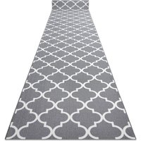Läufer Antirutsch TRELLIS 80 cm grau 30352 80 cm grey 80x320 cm von RUGSX