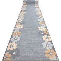 Läufer Antirutsch margaretka Blumen, Gummi grau 120 cm grey 120x250 cm von RUGSX