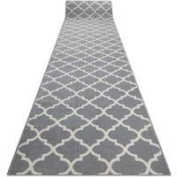 Rugsx - Läufer bcf morad Trelis Marokkanisches Spalier grau / creme 100 cm grey 100x450 cm Rugsx - Läufer bcf morad Trelis Marokkanisches Spalier grau / creme 100 cm grey 100x450 cm von RUGSX