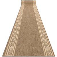 Läufer SIZAL FLOORLUX Modell 20014 coffe / mais 100 cm beige 100x600 cm von RUGSX
