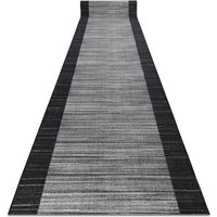 Läufer auf Gummi streifen 57 cm anthrazit grey 57x210 cm von RUGSX