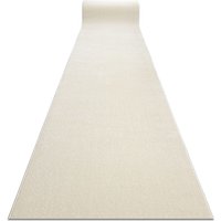 Läufer karmel Glatt, einfarbig weiß 140 cm white 140x340 cm von RUGSX