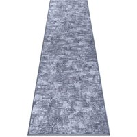 Rugsx - Läufer solid grau 90 beton grey 80x350 cm von RUGSX