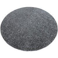 Rugsx - Moderner Waschteppich ildo 71181070 Kreis Anthrazit grau grey rund 200 cm von RUGSX