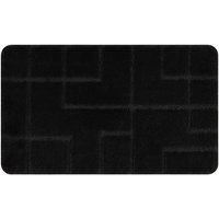 Rugsx - Badteppich supreme lines, Linien, rutschfest, weich – schwarz black 60x100 cm Rugsx - Badteppich supreme lines, Linien, rutschfest, weich – schwarz black 60x100 cm von RUGSX