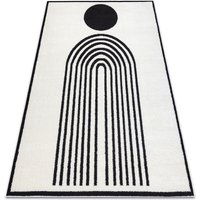 Rugsx - Modern Teppich mode 8597 geometrisch creme / schwarz beige 140x190 cm Rugsx - Modern Teppich mode 8597 geometrisch creme / schwarz beige 140x190 cm von RUGSX