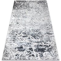 Rugsx - Modern mefe Teppich 6182 Beton - Strukturell zwei Ebenen aus Vlies grau grey 80x150 cm von RUGSX