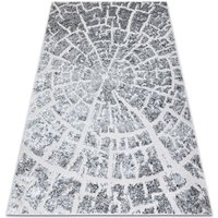 Rugsx - Modern mefe Teppich 6185 Baum Holz - Strukturell zwei Ebenen aus Vlies grau grey 240x330 cm von RUGSX
