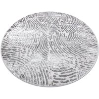 Rugsx - Modern mefe Teppich Kreis 8725 Kreise Fingerabdruck - Strukturell zwei Ebenen aus Vlies grau grey rund 160 cm Rugsx - Modern mefe Teppich Kreis 8725 Kreise Fingerabdruck - Strukturell zwei Ebenen aus Vlies grau grey rund 160 cm von RUGSX