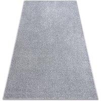 Rugsx - Teppich Teppichboden santa fe silber 92 eben, glatt, einfarbig grey 200x250 cm von RUGSX