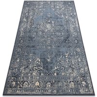 Rugsx - Teppich Wolle nain Rosette vintage 7599/50911 dunkelblau / beige blue 80x150 cm Rugsx - Teppich Wolle nain Rosette vintage 7599/50911 dunkelblau / beige blue 80x150 cm von RUGSX