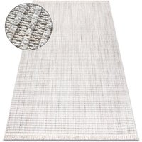 Rugsx - Teppich nano FH72A Melange, Schlinge, flach gewebt grau grey 120x170 cm von RUGSX