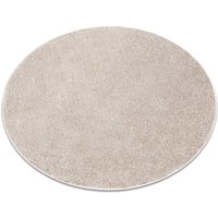 Rugsx - Teppich rund santa fe beige 33 eben, glatt, einfarbig beige rund 200 cm von RUGSX