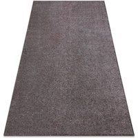 Teppich Teppichboden SANTA FE braun 42 eben, glatt, einfarbig brown 100x200 cm von RUGSX