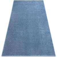 Teppich Teppichboden santa fe blau 74 eben, glatt, einfarbig blue 300x350 cm von RUGSX