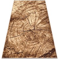 Teppich bcf Morad pień Baum Holz - beige beige 140x200 cm von RUGSX