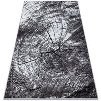 Teppich bcf Morad pień Baum Holz - grau grey 80x150 cm von RUGSX