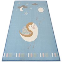 Teppich für Kinder LOKO Vogel blau Antirutsch blue 160x220 cm Teppich für Kinder LOKO Vogel blau Antirutsch blue 160x220 cm von RUGSX