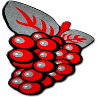 Teppich für Kinder happy C299 9/5000 traube rot red 120x120 cm Teppich für Kinder happy C299 9/5000 traube rot red 120x120 cm von RUGSX