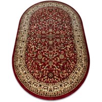 Teppich royal adr Oval modell 1745 rotwein red 100x180 cm von RUGSX