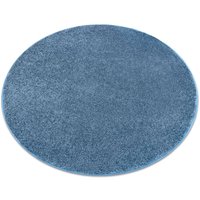 Teppich rund santa fe blau 74 eben, glatt, einfarbig blue rund 133 cm Teppich rund santa fe blau 74 eben, glatt, einfarbig blue rund 133 cm von RUGSX