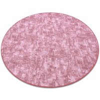 Teppich rund solid erröten rosa 60 beton pink rund 100 cm von RUGSX