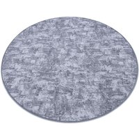 Teppich rund solid grau 90 beton grey rund 133 cm von RUGSX