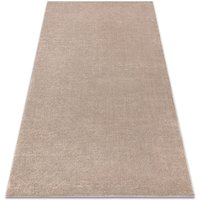 Teppich softy glatt, einfarbig beige beige 240x330 cm von RUGSX